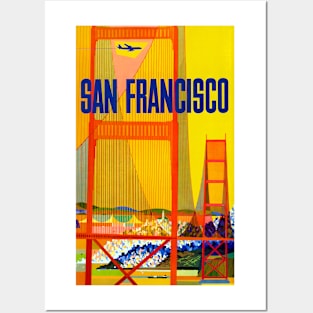 San Francisco Golden Gate 1957 Travel Poster Art Posters and Art
